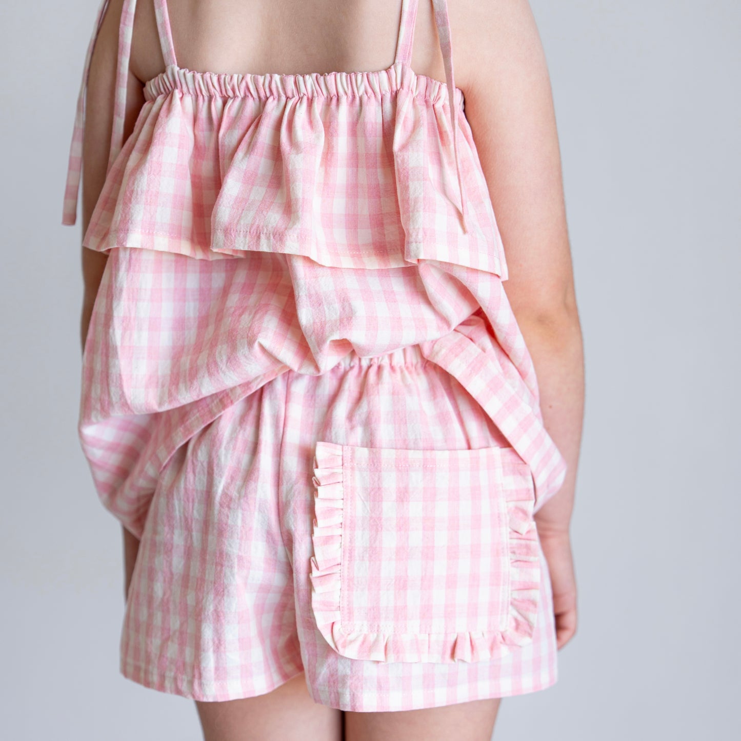 Ellie Top | Pink Gingham